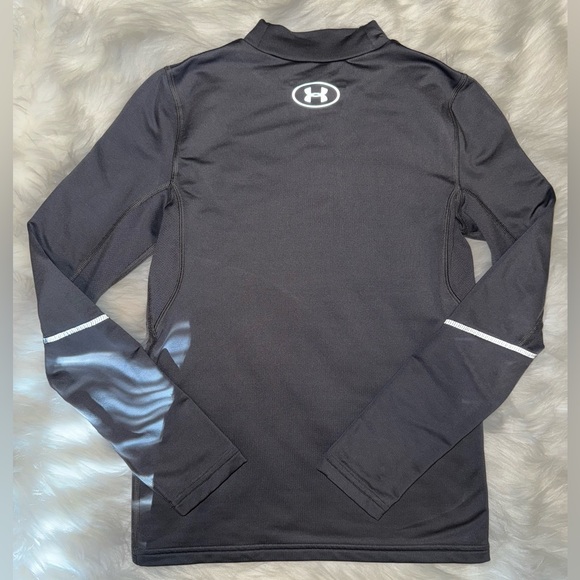 Under Armour Women's ColdGear Authentics Mock Neck Gray Size XS.✨✨ - Picture 2 of 4